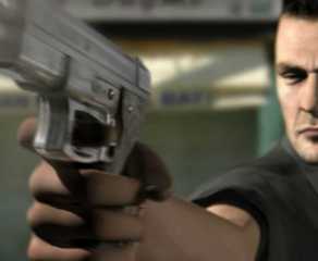 Tanner firing a gun in the opening cutscene in Driv3r