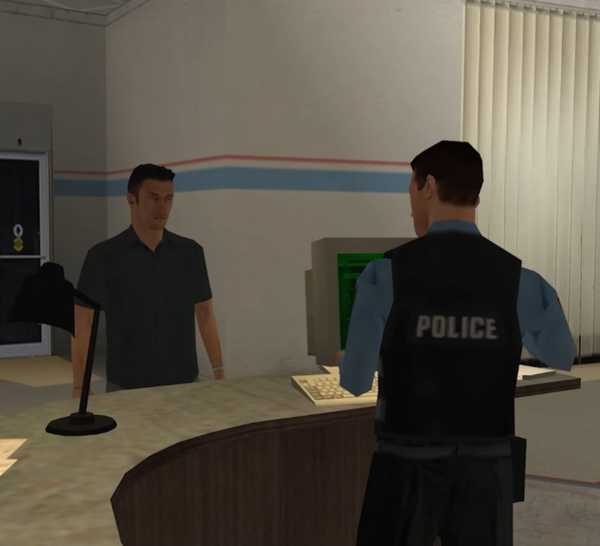 Tanner in Miami police HQ in Driv3r