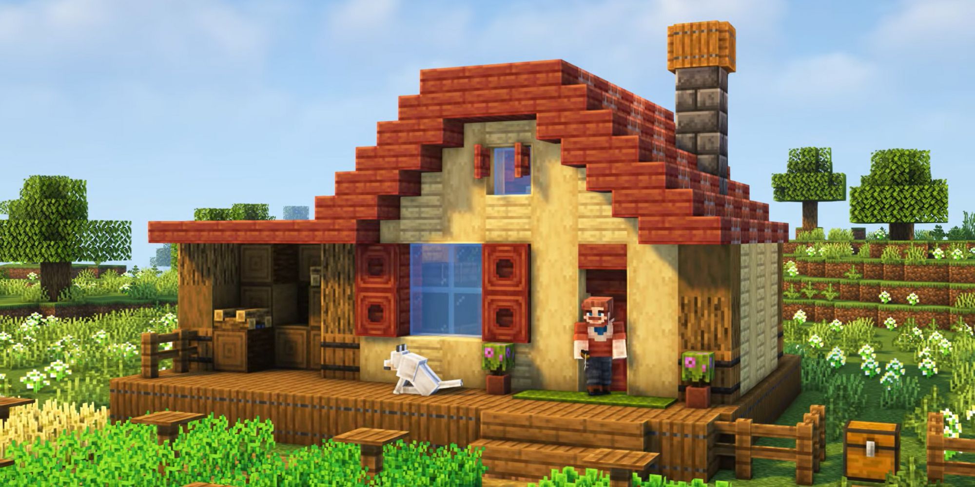 Simple Minecraft house idea - Stardew Valley house