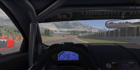 A First Person Image of the Dragon Trail Seaside Track From Gran Turismo 7