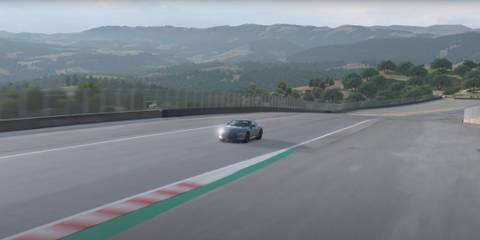 Scenery of the Laguna Seca Track From Gran Turismo 7