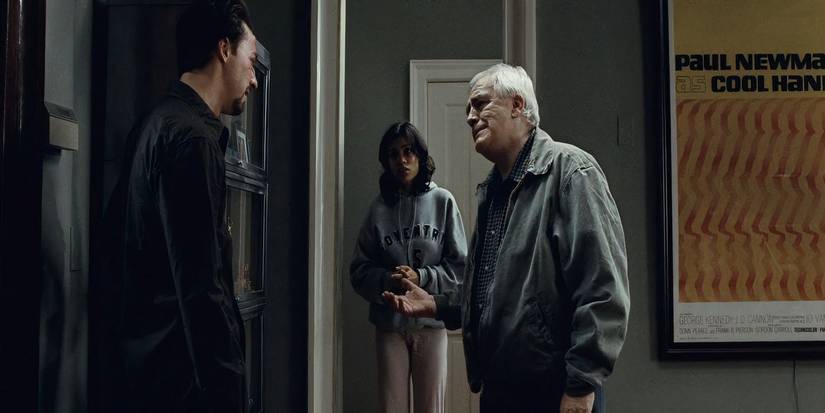 Edward Norton, Rosario Dawson, and Brian Cox in Spike Lee's 25th Hour