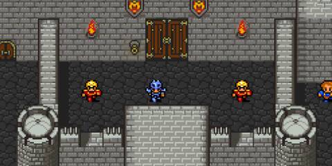 Exploring a castle in Final Fantasy 4 (SNES)-1