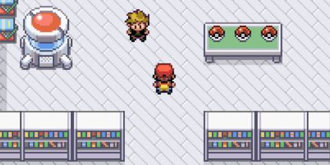 Exploring a lab in Pokemon FireRed