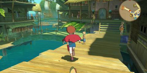 Exploring a town in Ni no Kuni Wrath Of The White Witch