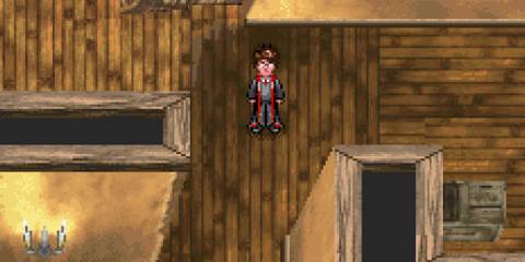 Exploring an attic in Harry Potter And The Prisoner of Azkaban (GBA)