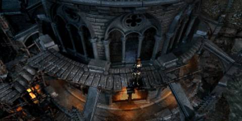 Exploring the mansion in Koudelka