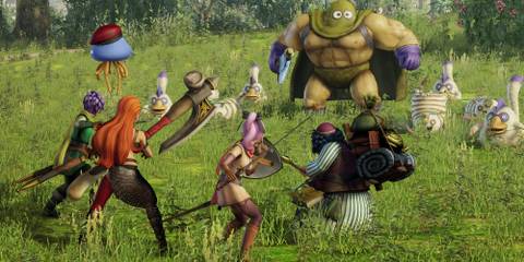 Facing a boss in Dragon Quest Heroes 2
