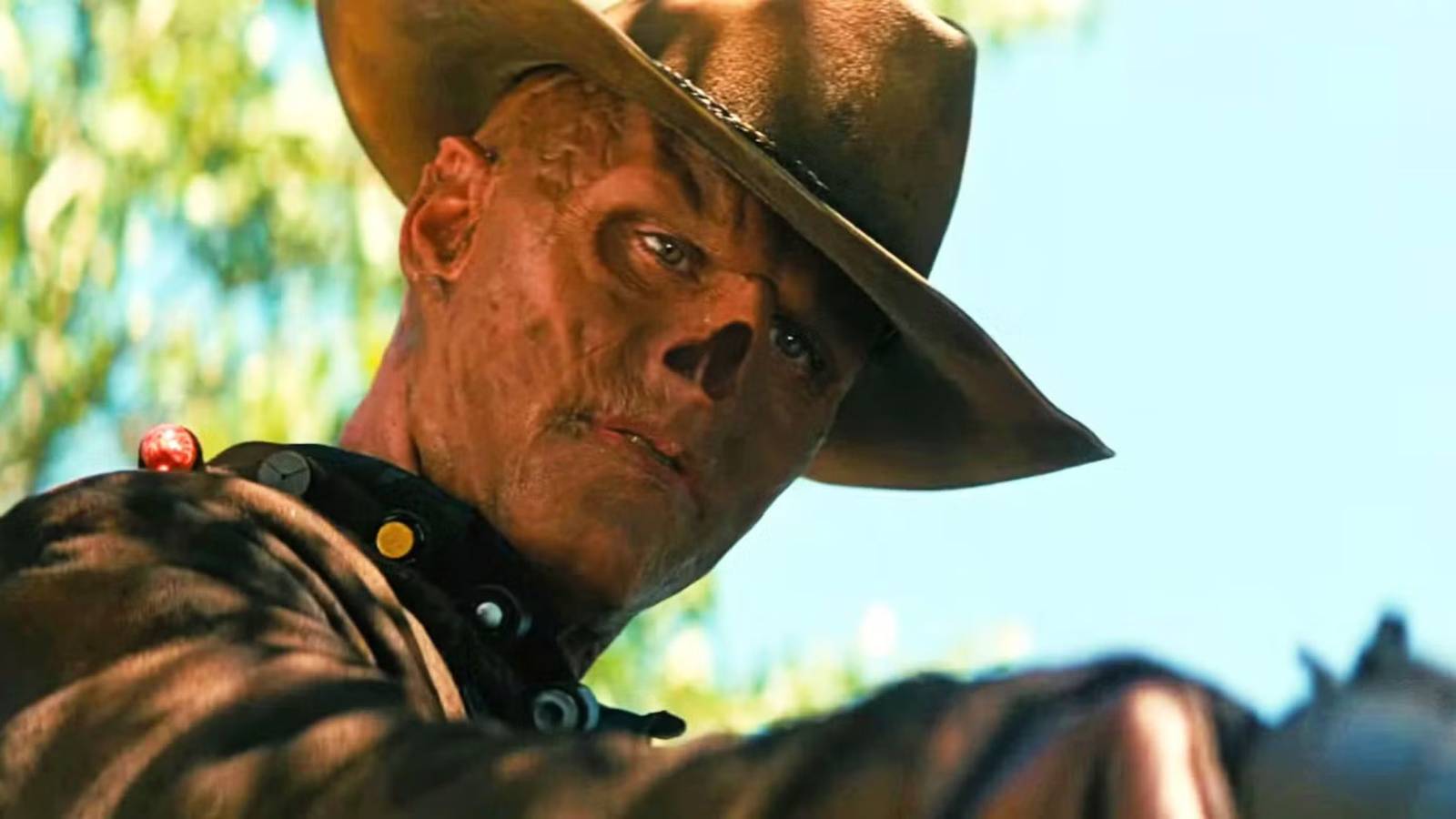 fallout fan spots a statue of amazon prime's ghoul at work