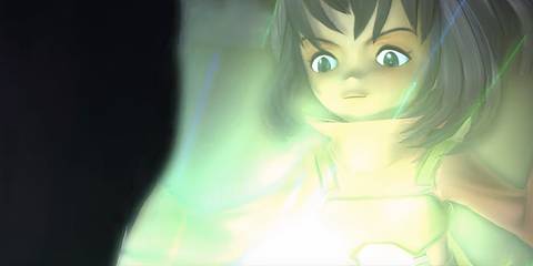 eiko staring at a ray of light