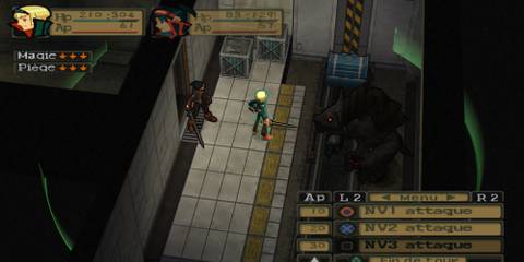 Fighting a battle in Breath Of Fire Dragon Quarter