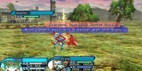 Fighting enemies in .hack::Infection