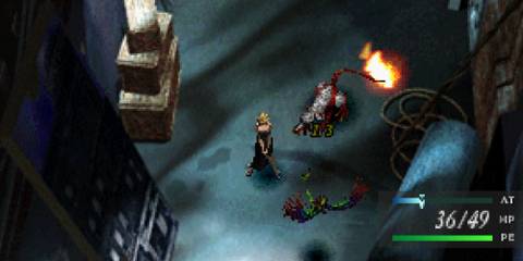Fighting multiple enemies in Parasite Eve