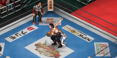 Jay White and Hiroshi Tanahashi in Fire Pro Wrestling World