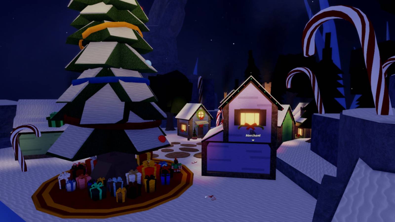 Winter Village in Fisch 