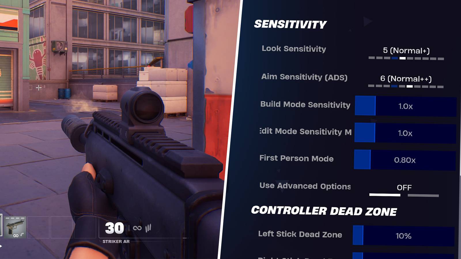 Best Settings for Fortnite Ballistic