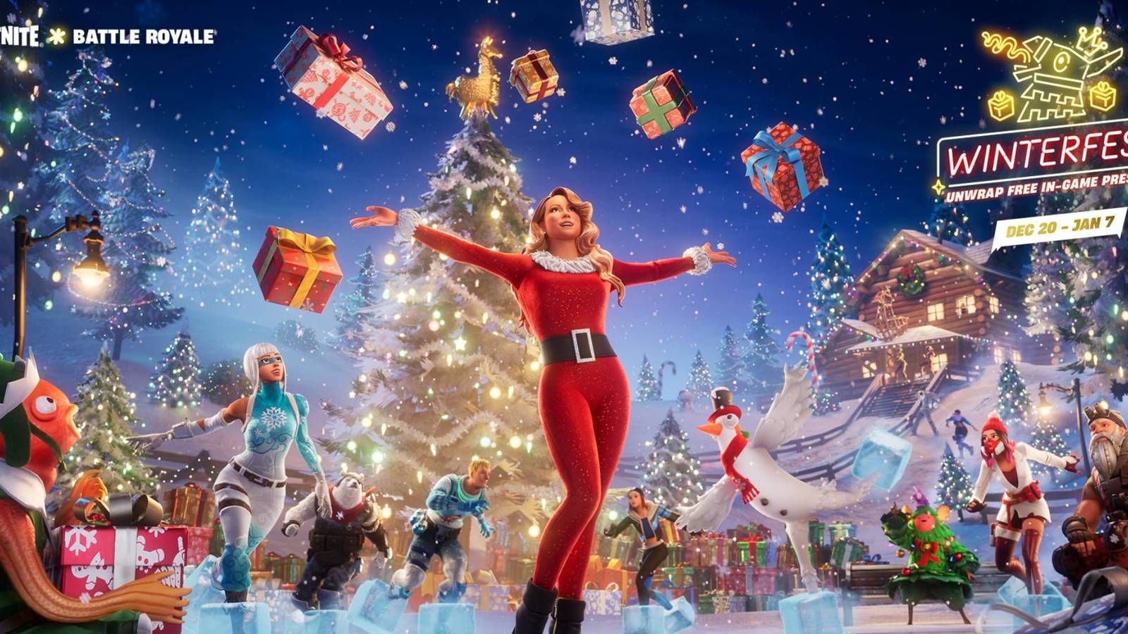 fortnite winterfest 2024 key art
