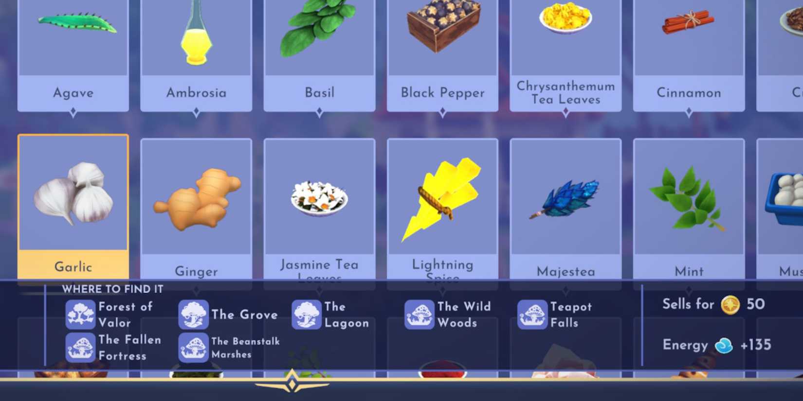 Garlic in Disney Dreamlight Valley