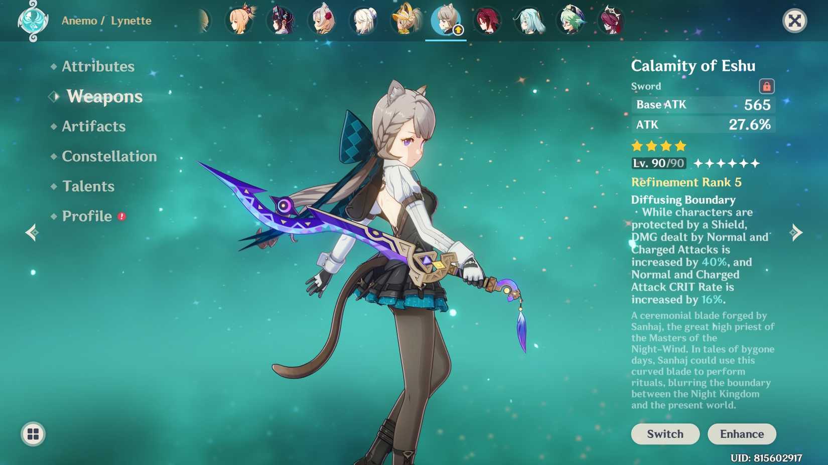 Genshin Impact - Calamity of Eshu Lynette