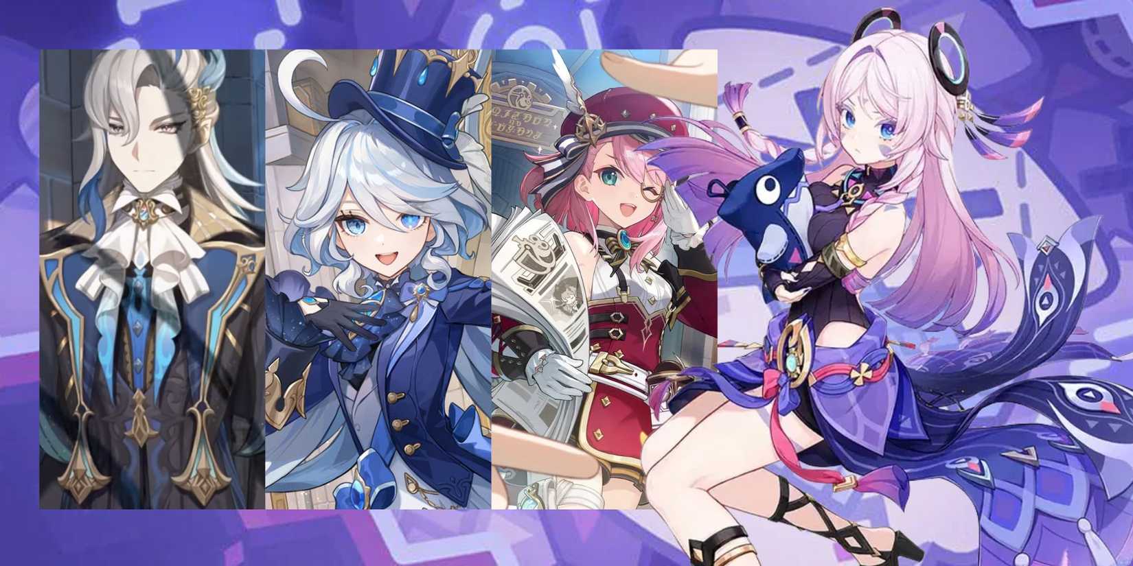 Genshin Impact Citlali + Neuvillette + Furina + Charlotte