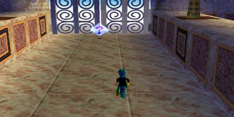 gex running through a level