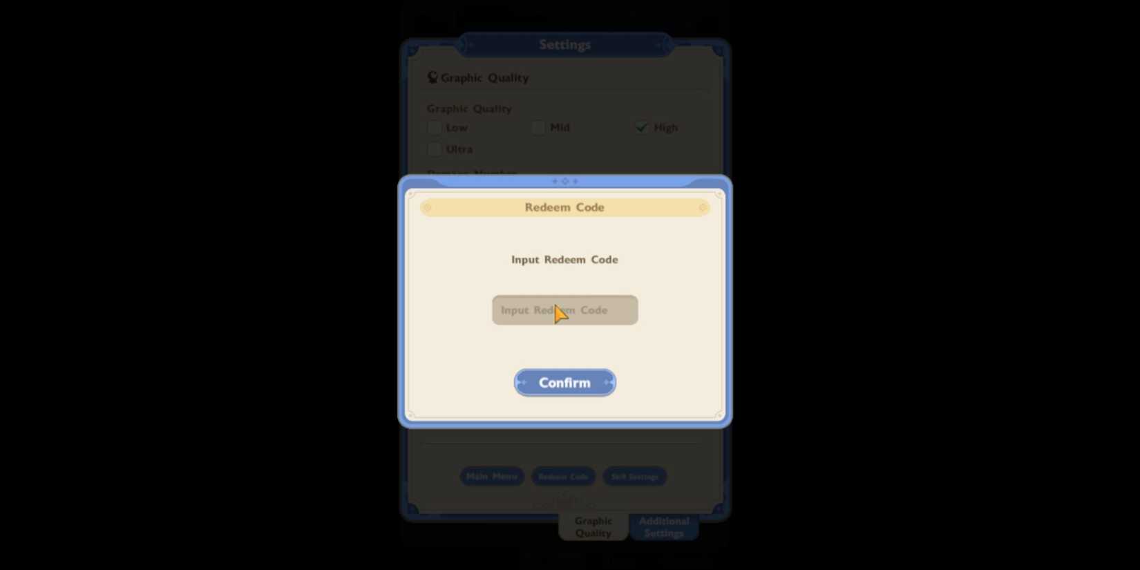 Go Go Muffin the codes tab