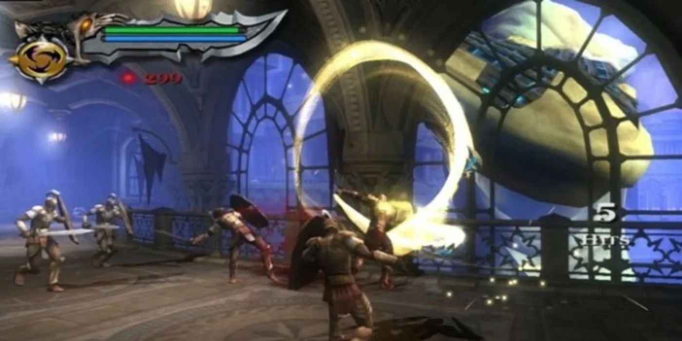 God of War 2 Wielding Blades of Chaos