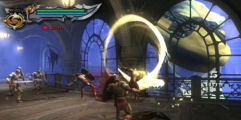 God of War 2 Wielding Blades of Chaos