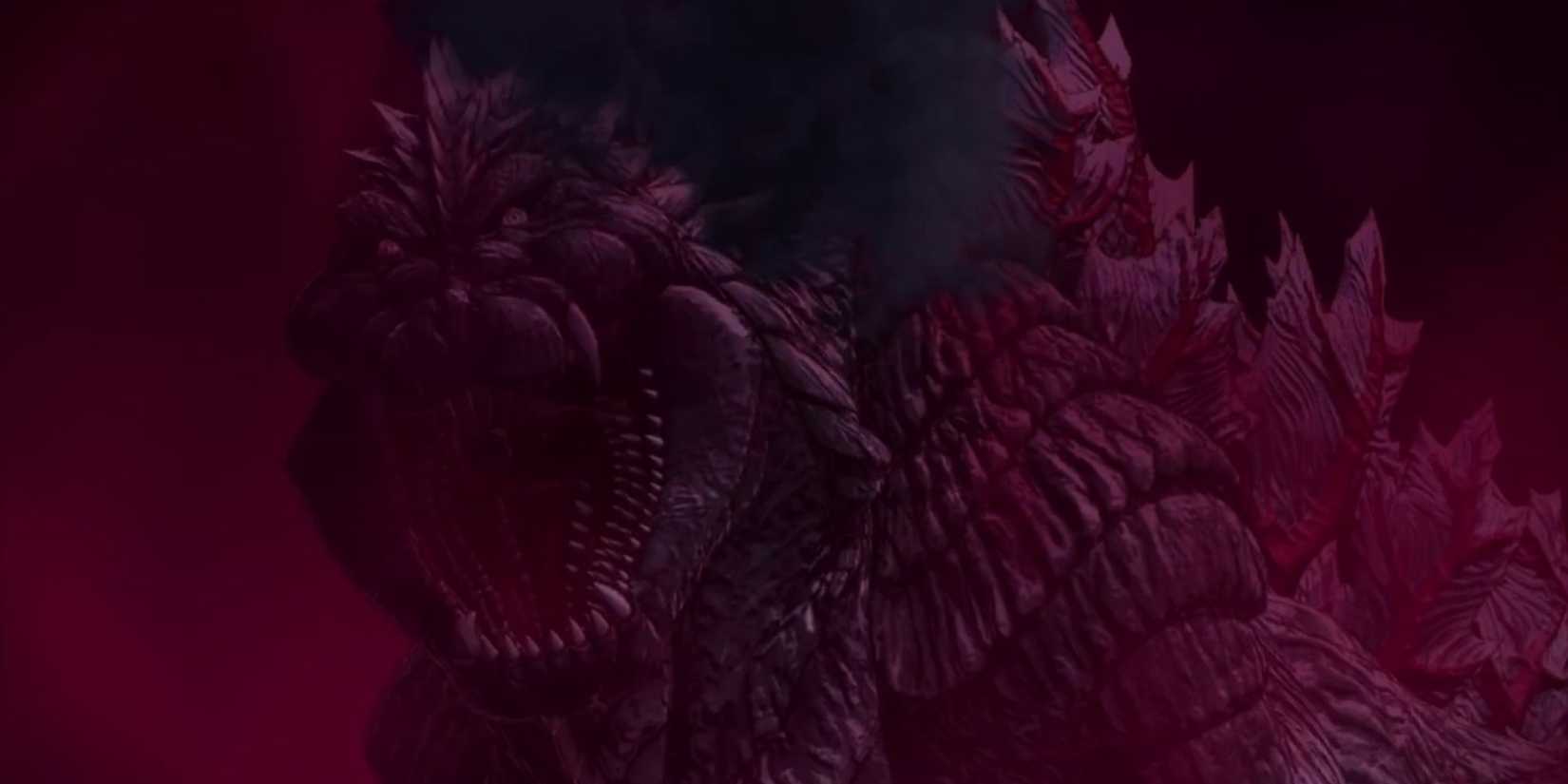 Godzilla Ultima gets ready to fight Jet Jaguar.