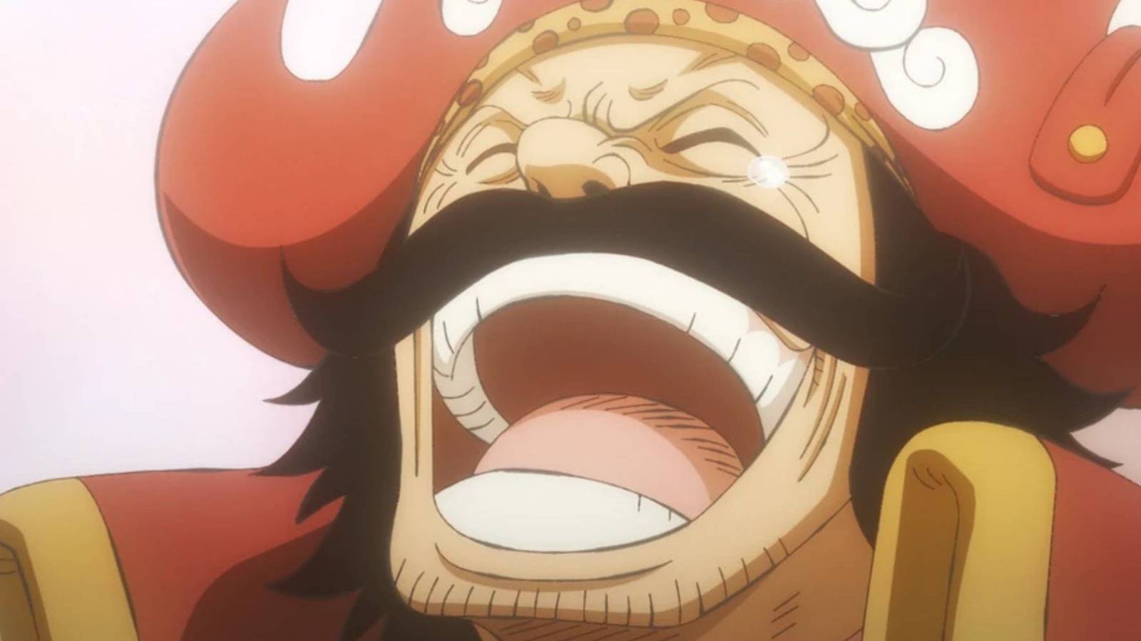Gol D. Roger laughing after finding the One Piece in Laugh Tale.