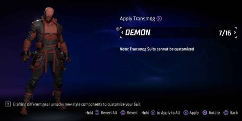 Red Hood customization in Gotham Knights