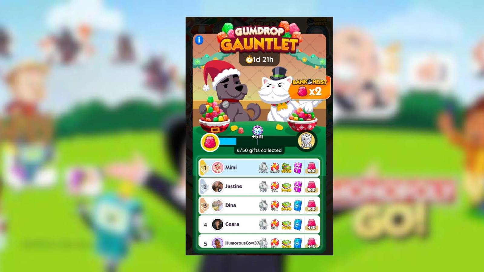 gumdrop gauntlet monopoly go