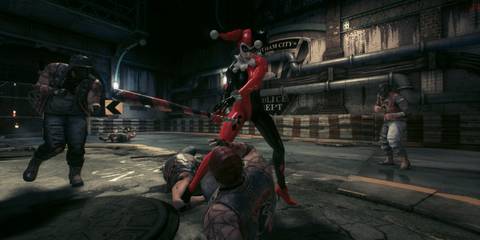 harley with a baseball bat