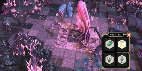 using the giant crystal items brighter shores 