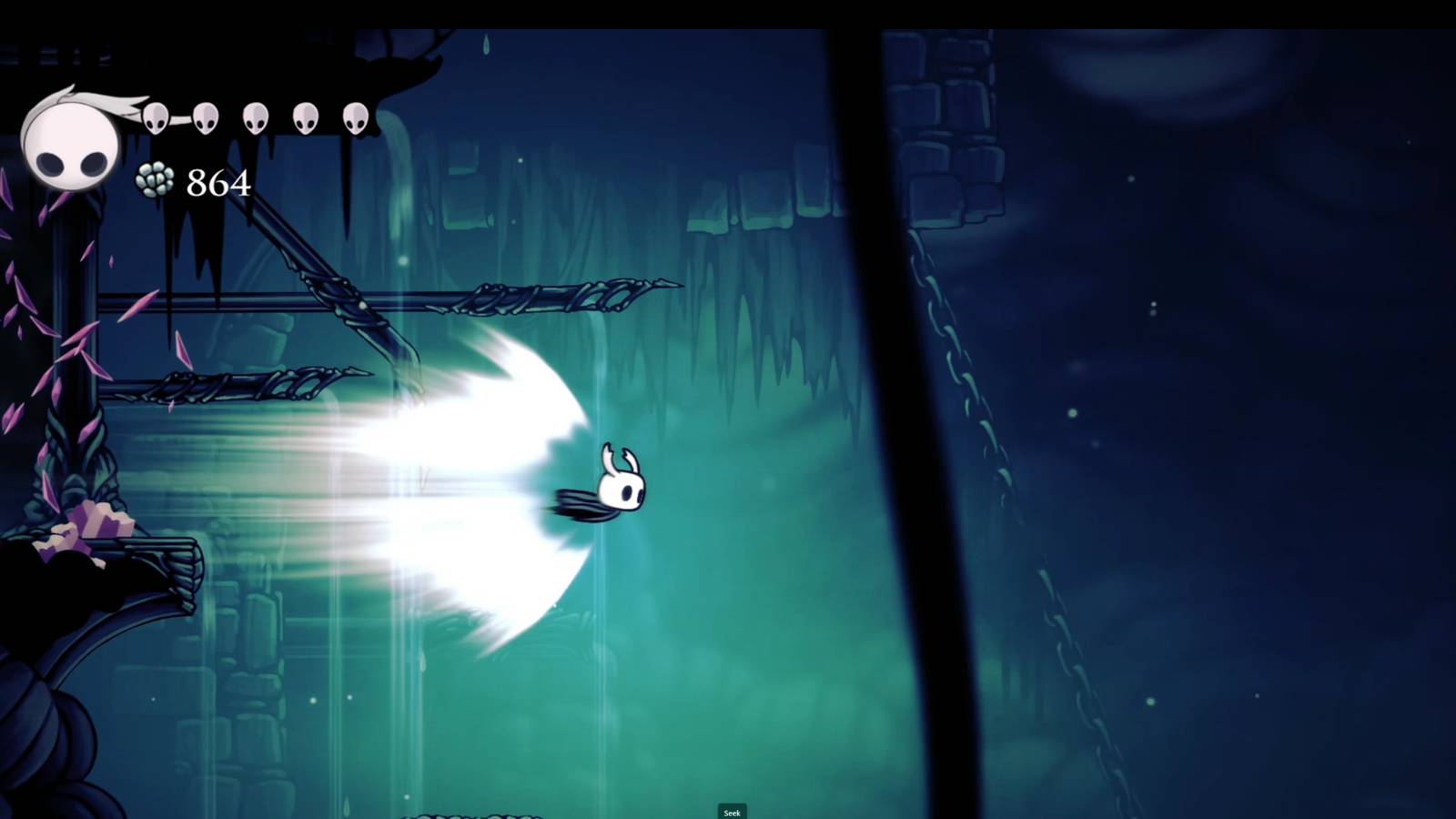 Hollow Knight - Using Crystal Heart