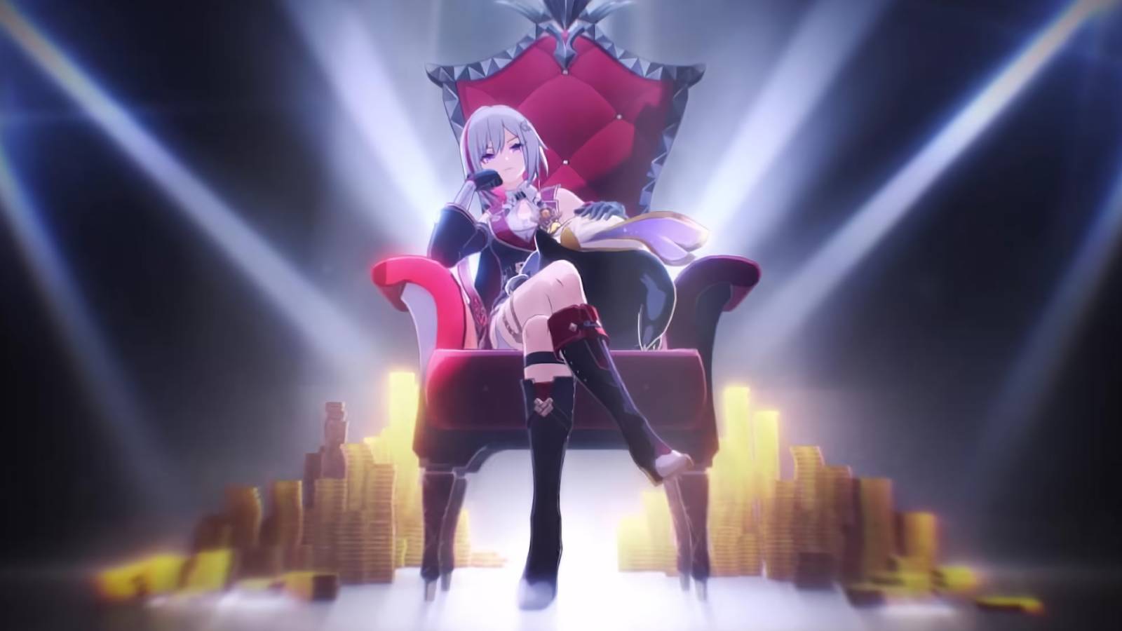 A screenshot from Honkai: Star Rail showing Topaz from her teaser trailer.