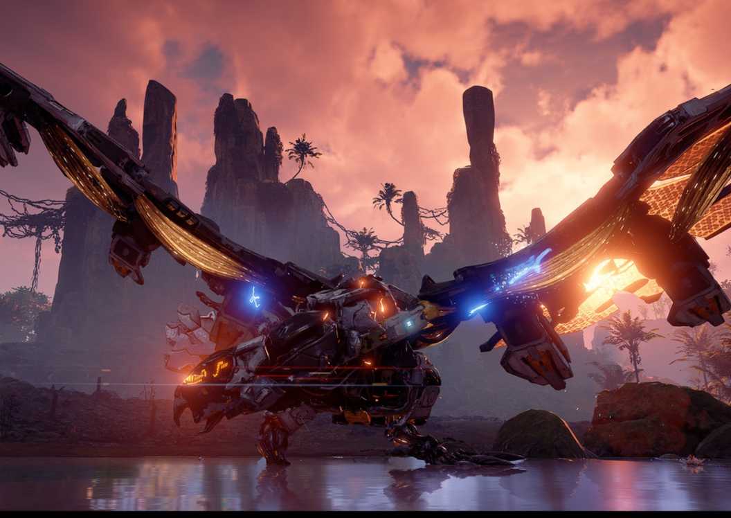 Tampilan resmi Horizon Zero Dawn dengan mesin yang berevolusi