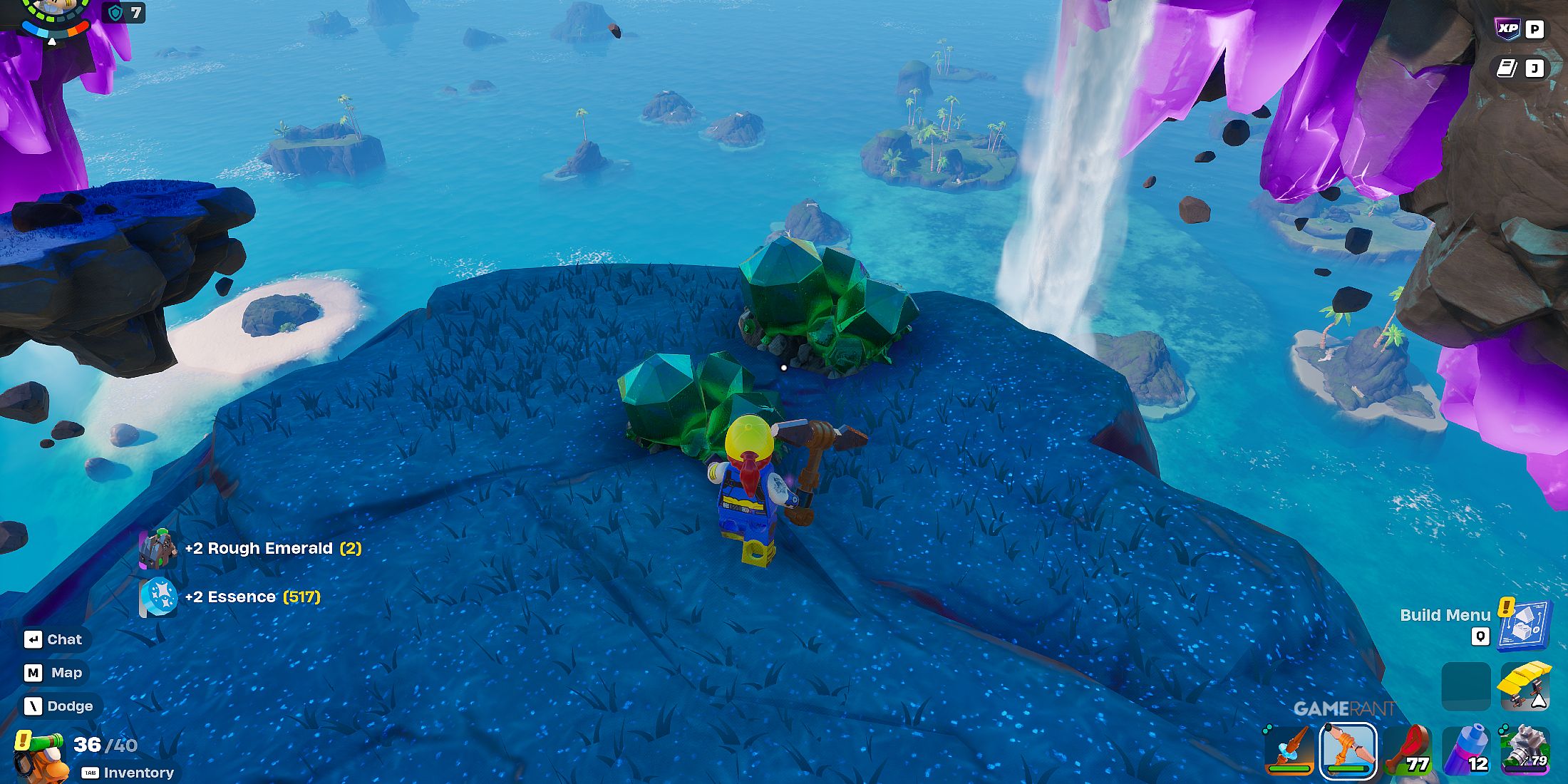 how to get Rough Emerald in LEGO Fortnite Odyssey