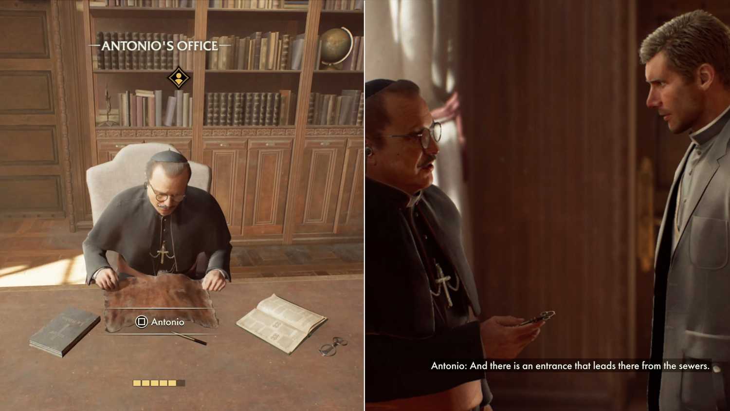 Passo 2: Vá ao escritório de Antonio