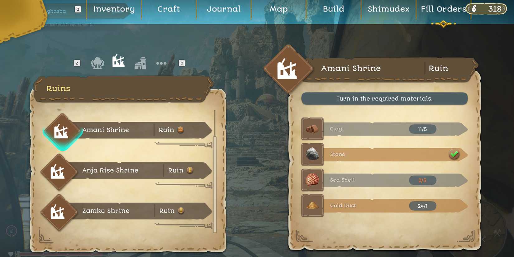 how to Rebuild The  Amani Shrine in towers of aghasba