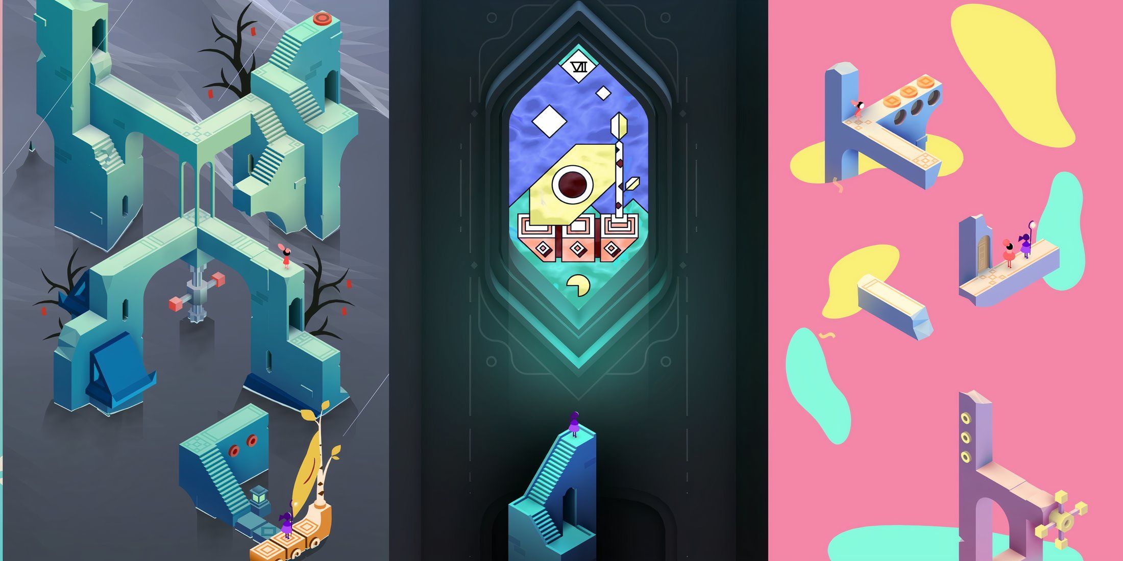 how to solve the level seven puzzle of monument valley 3