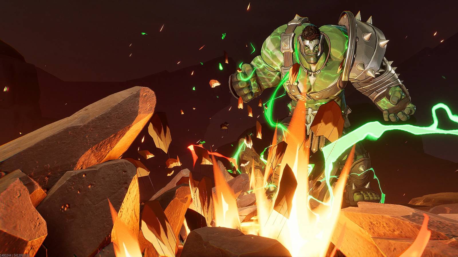 Hulk destroying the ground in Marvel Rivals