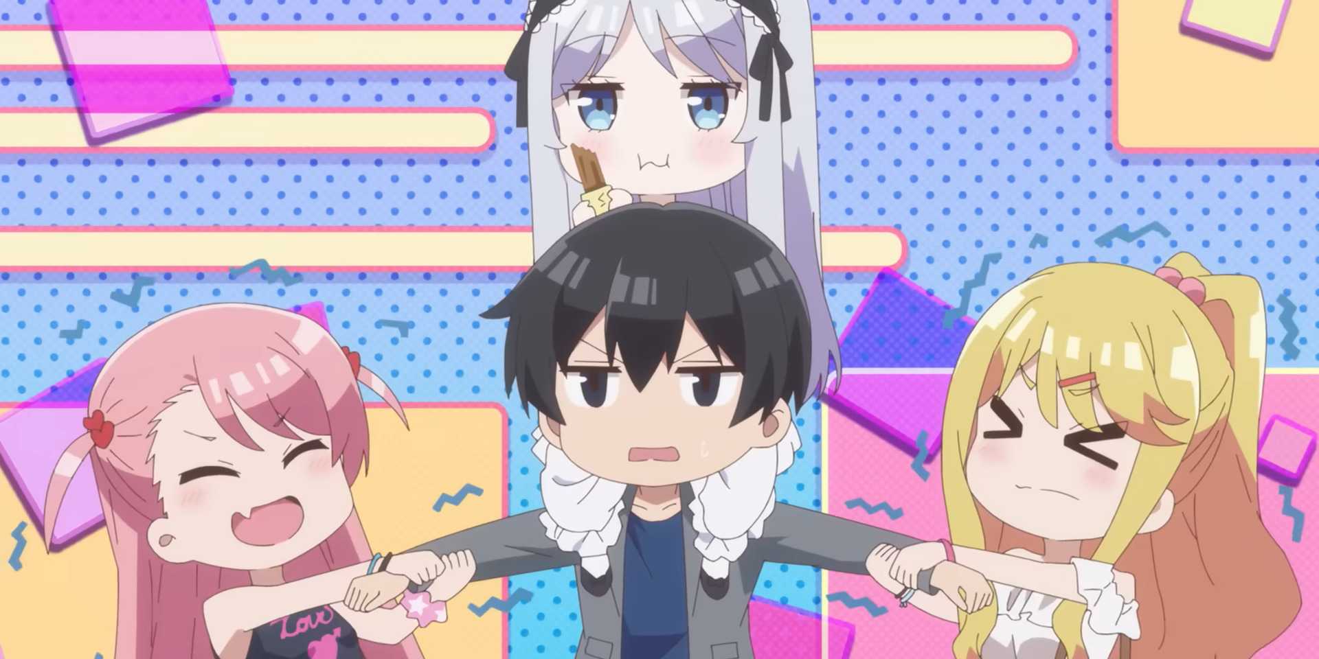 Saito dengan Himari, Shisei, dan Maho dalam I'm Getting Married to a Girl I Hate in My Class