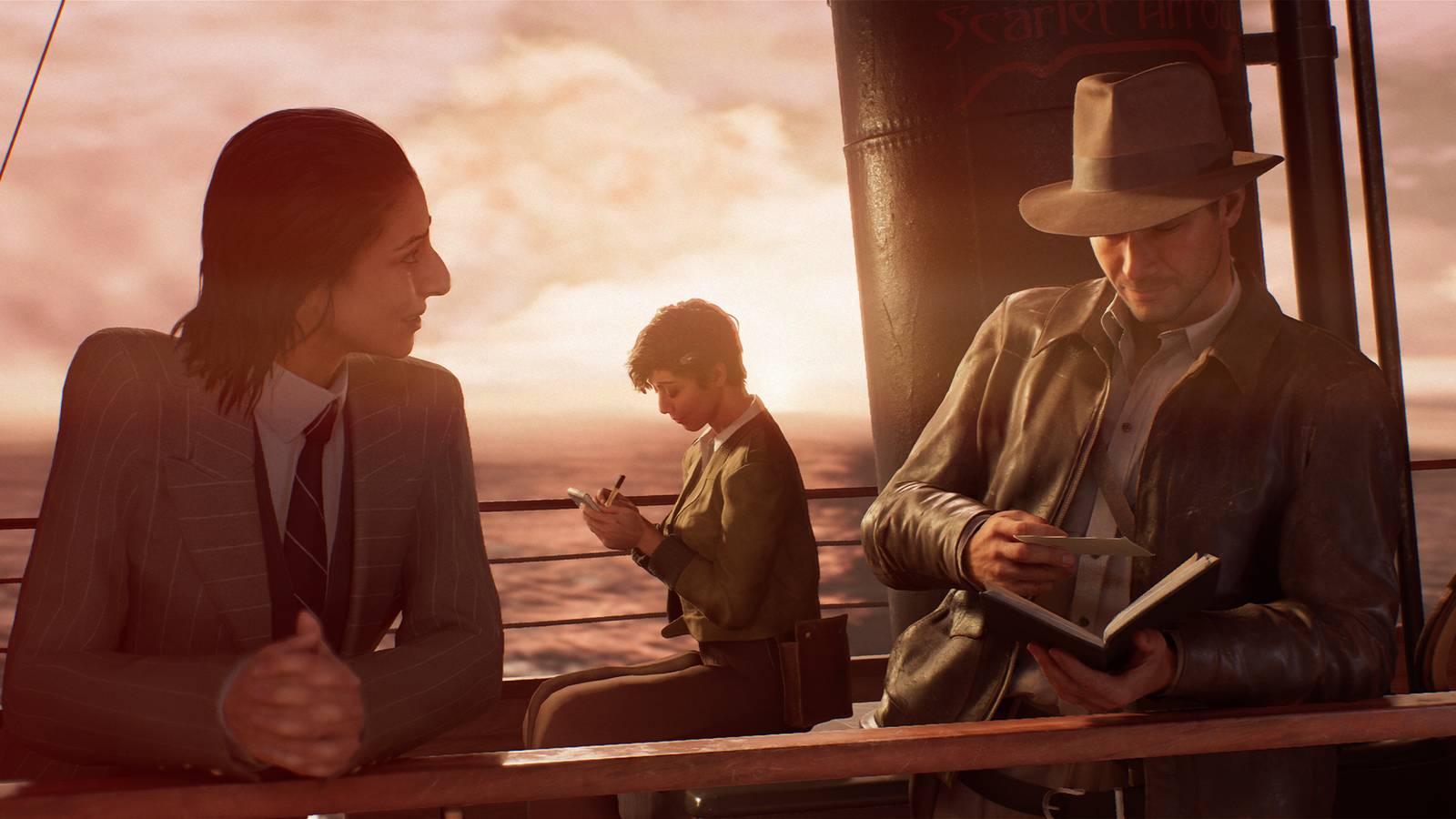 Indy reading his journal on Indiana Jones and the Great Circle lore retcon