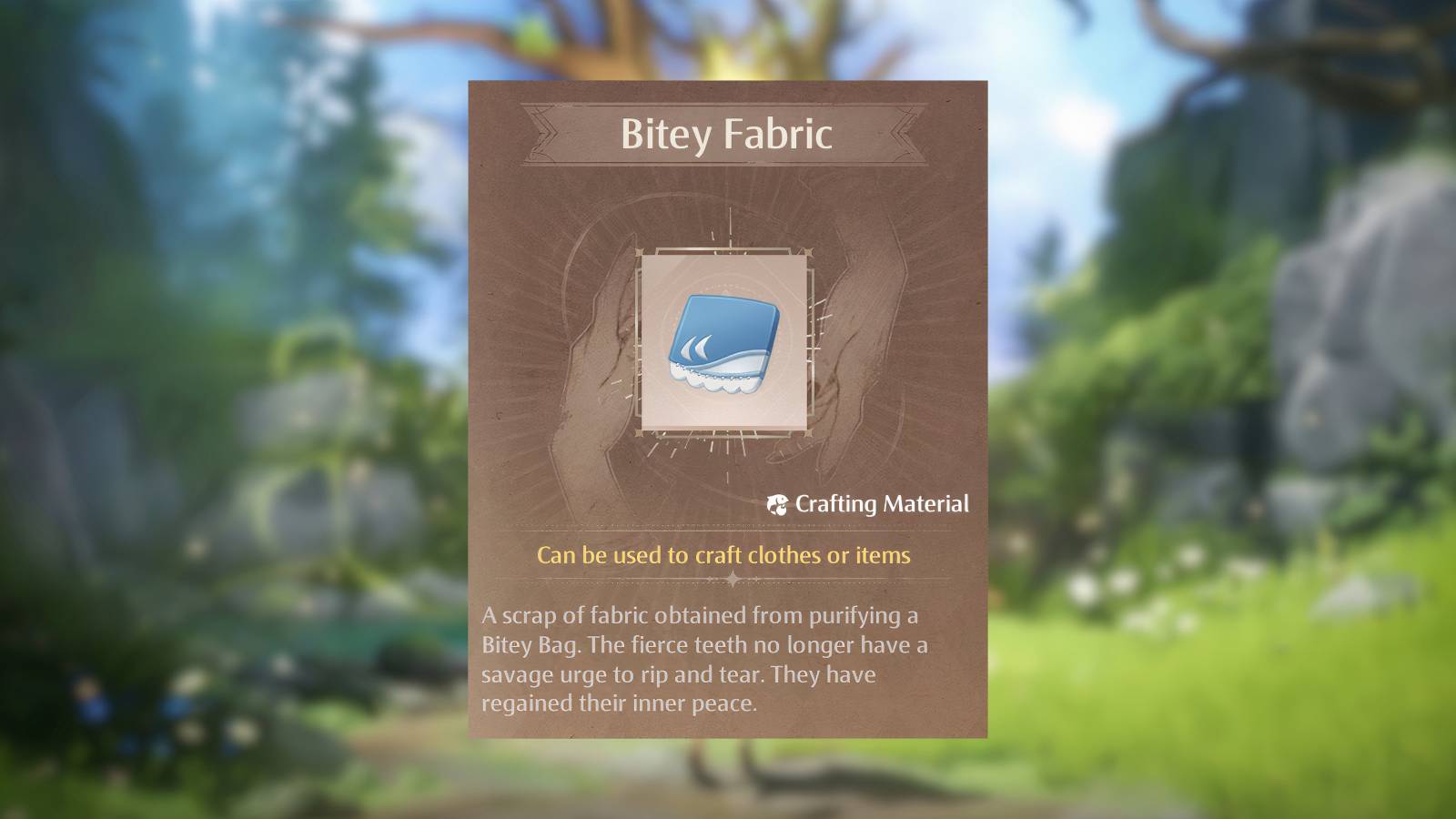 infinity nikki bitey fabric location