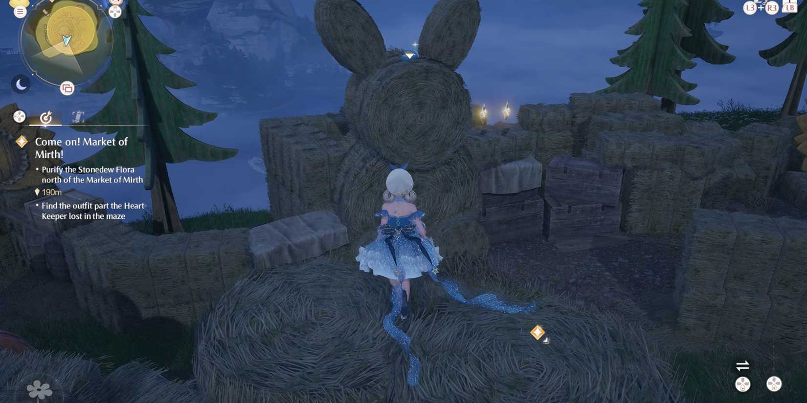 Infinity Nikki How To Find The Outfit Part The Heart-Keeper Lost In The Maze (Come On! Market of Mirth! Quest) - glove location