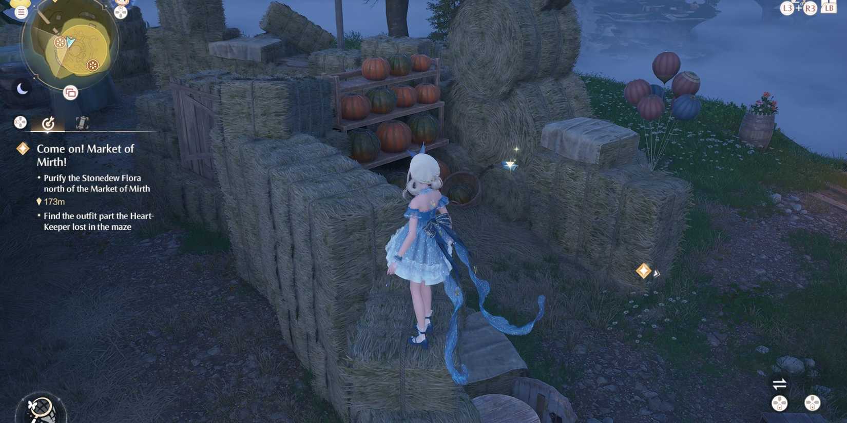 Infinity Nikki How To Find The Outfit Part The Heart-Keeper Lost In The Maze (Come On! Market of Mirth! Quest) - gloves location