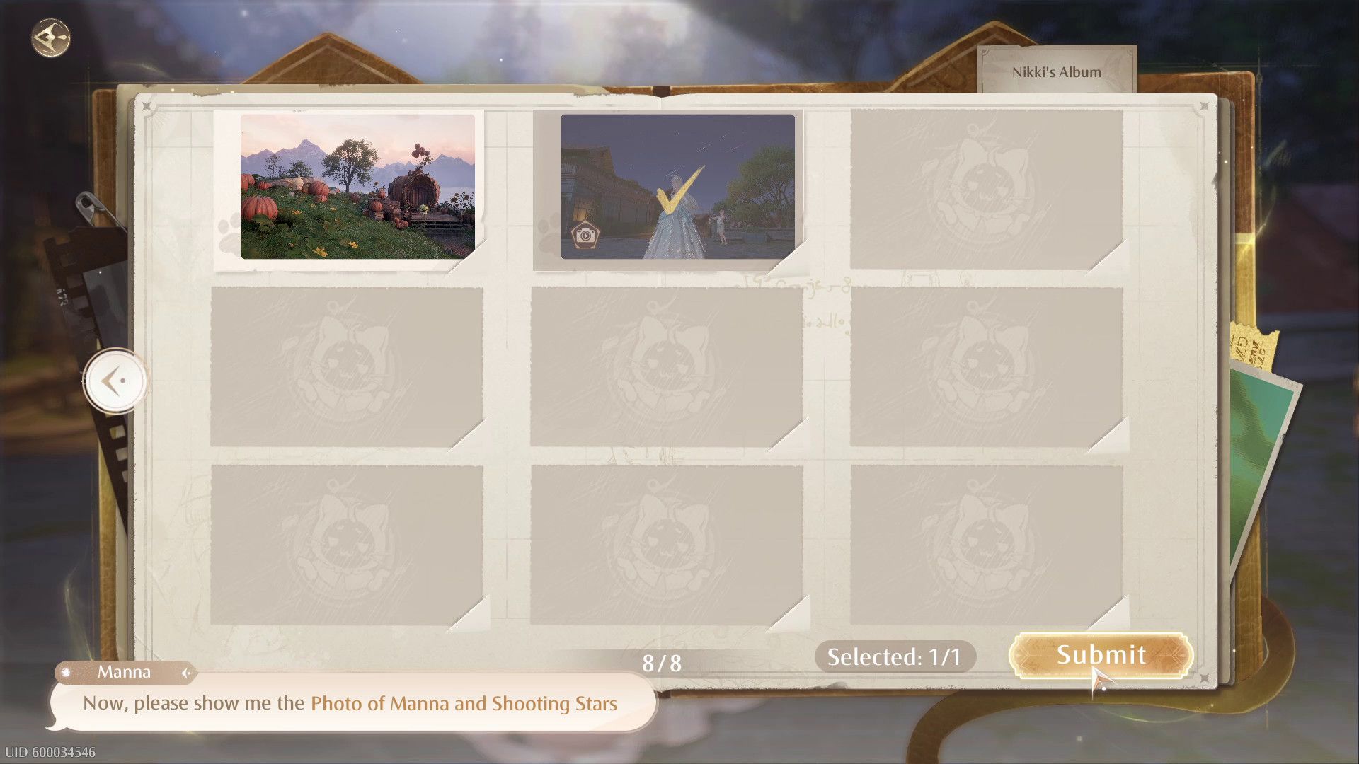 Infinity Nikki 向 Manna 提交照片