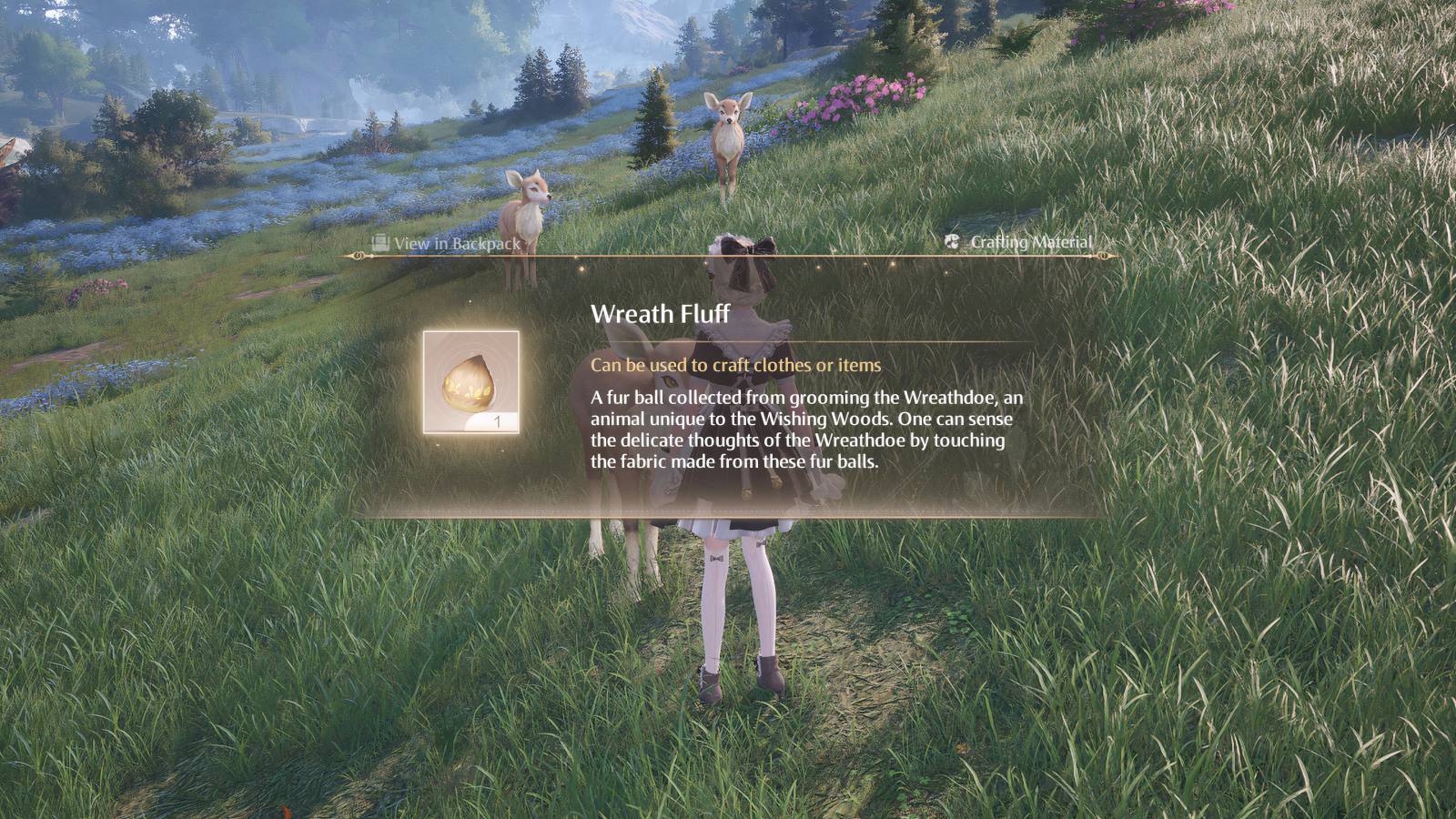 infinity nikki wreath fluff location