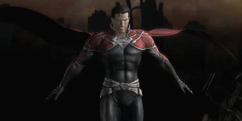 Superman in his Godfall skin in Injustice: Gods Among Us